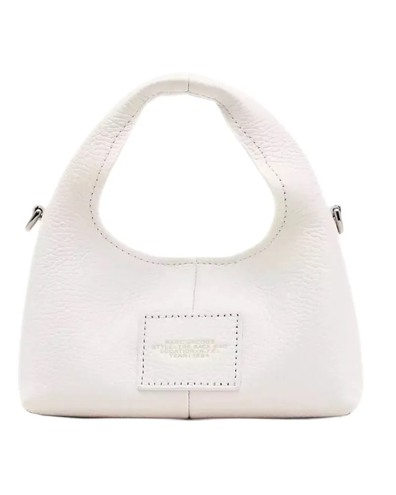 Marc Jacobs Women's Handbag Micro Crossbody Sack White Cow Leather Shoulder Bags White