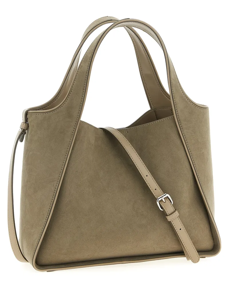 Stella McCartney Women's Bicolor Polyamide Crossbody Bag Beige