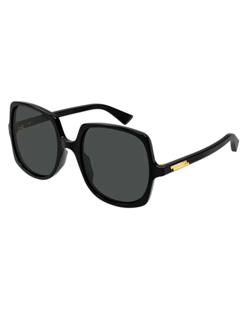 Bottega Veneta BV1498S Square Sunglasses — Black Black