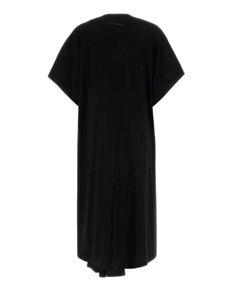 Maison Margiela Women Black Cotton T-Shirt Dress 900 Exterior: Abiti Black