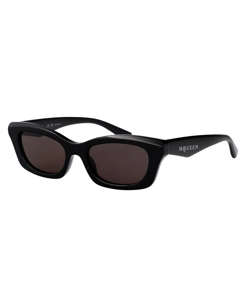 Alexander McQueen Women's Sunglasses Am0474s Black-Black-Grey Injected Black/black/grey Black