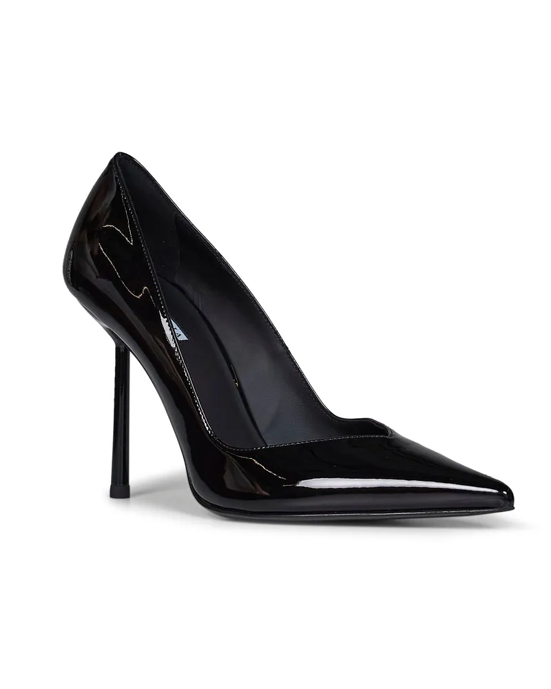 Le Silla Women's Pumps Vivienne Black Vinyl Polyurethane High Heel Shoes Black
