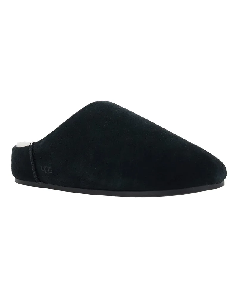 UGG Women's Mules Elea Slip On Black Synthetic Fur And Rubber Black