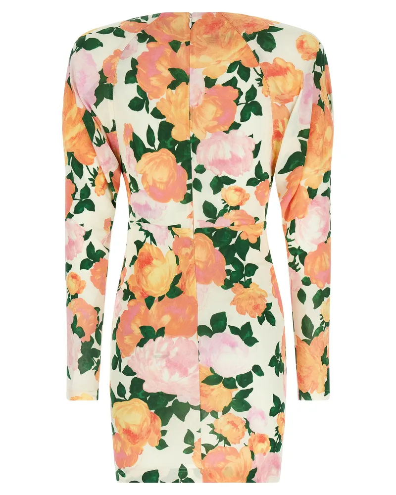 Stella McCartney Floral Print Viscose Dress — Cream Cream