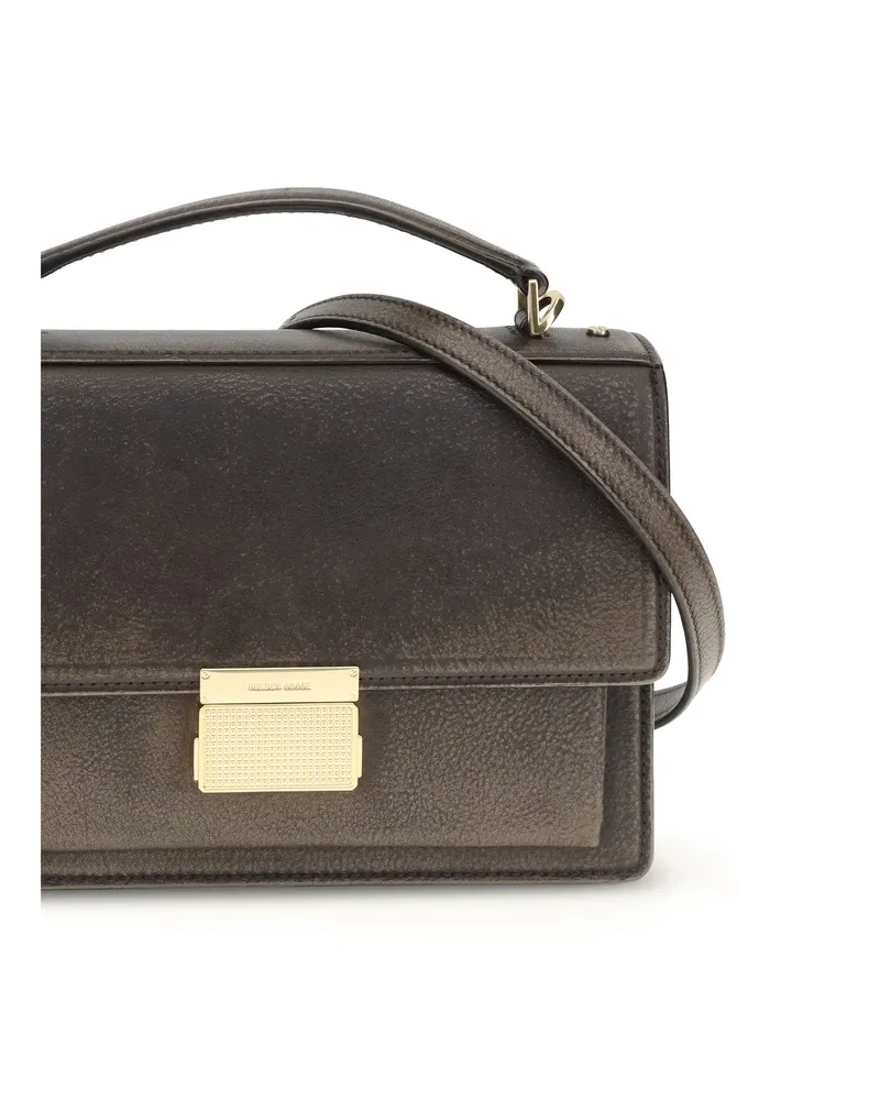 Golden Goose Women's Leather Handbag Venezia Dark Brown Calf (bos Taurus) Handbags Hand Bags Brown