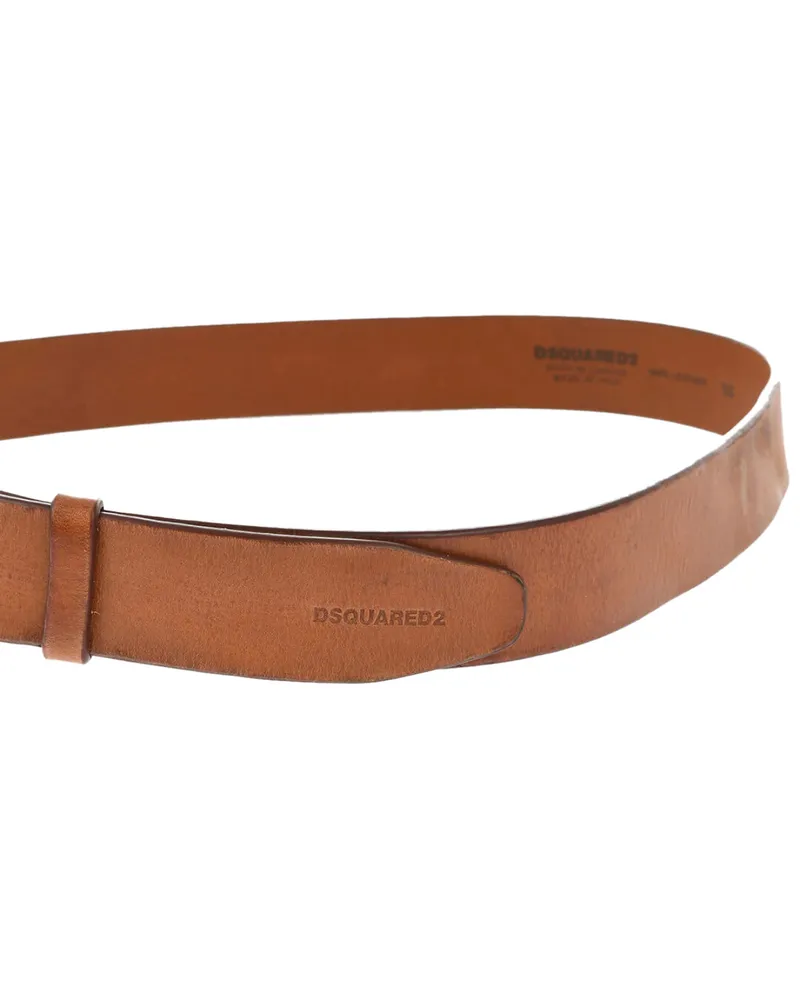 Dsquared2 Men's Aloha Spirit Buckle Belt Brown Accessories Brown