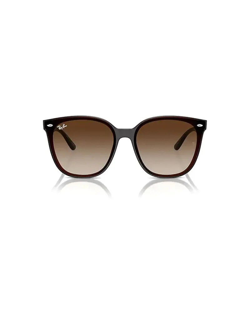 Ray Ban Unisex Sunglasses Transparent Brown Metal Eyewear Brown