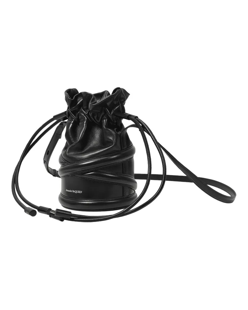 Alexander McQueen Curve Crossbody Bag — Black Black