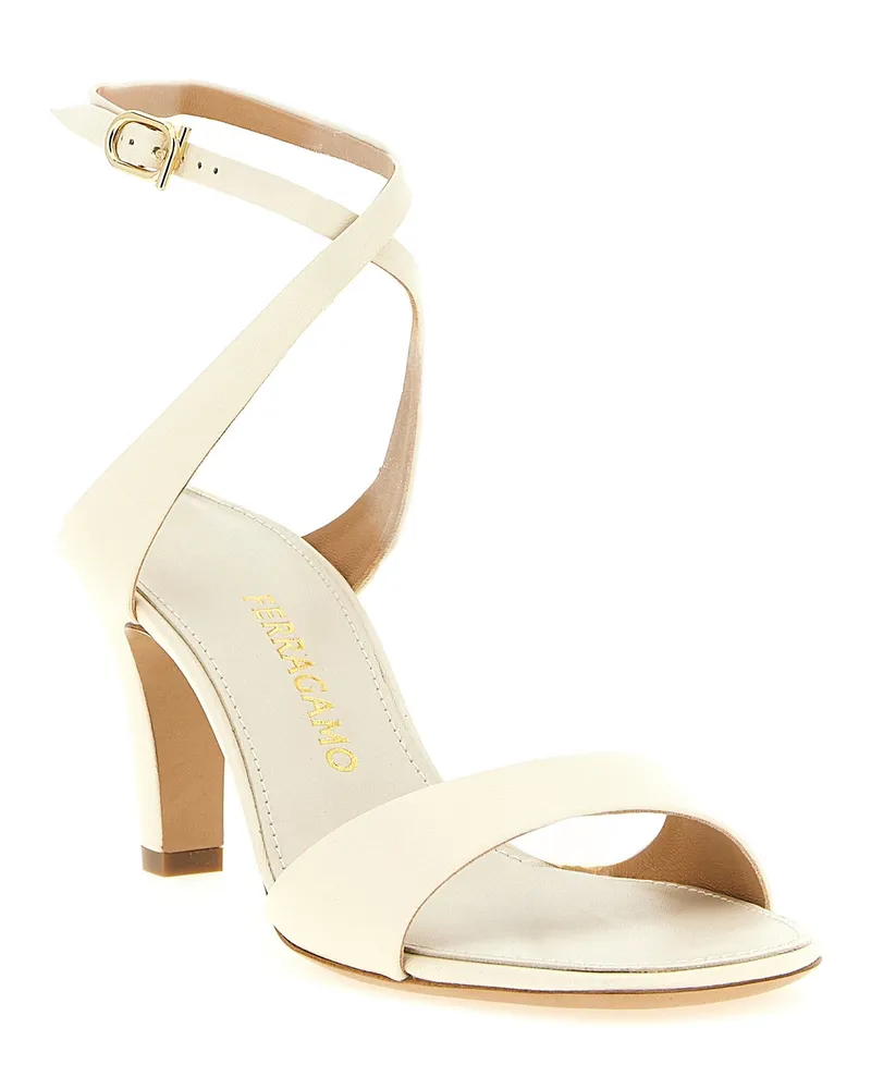 Ferragamo Teresy Sandal — Cream Cream