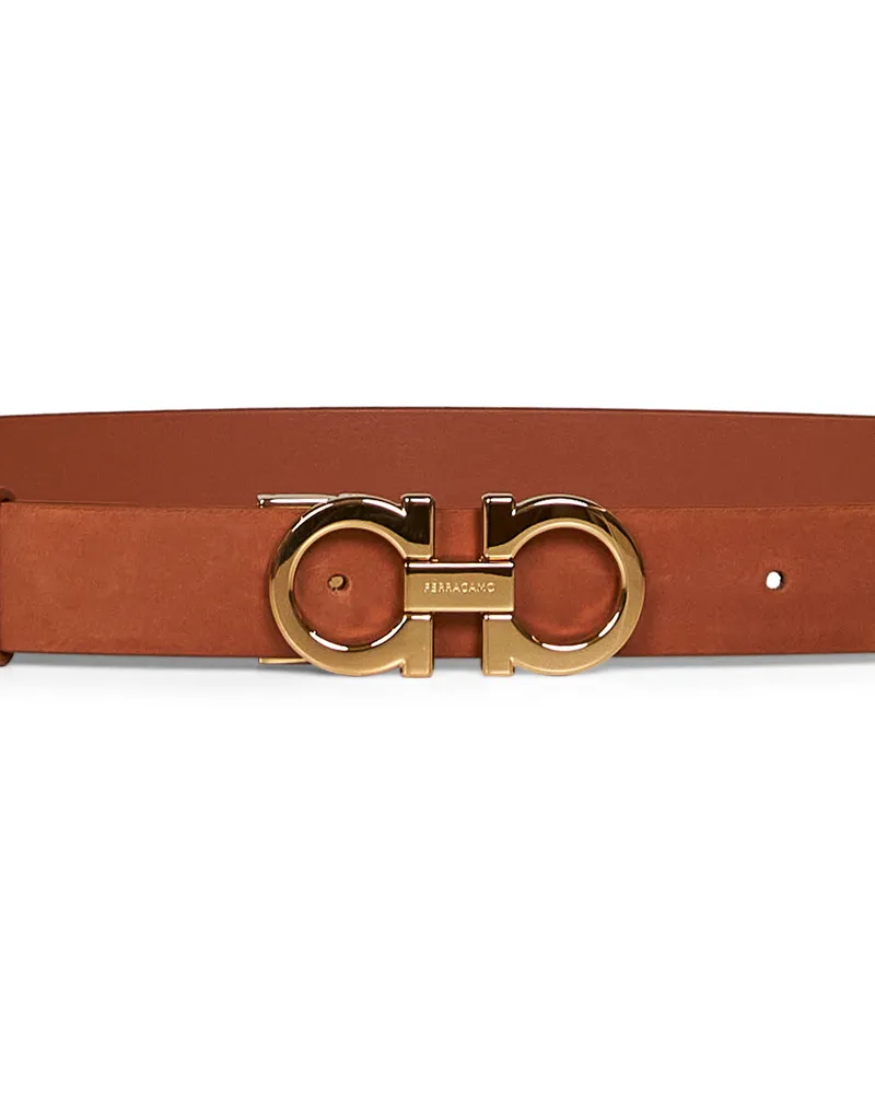 Ferragamo Gancini Belt — Camel Camel