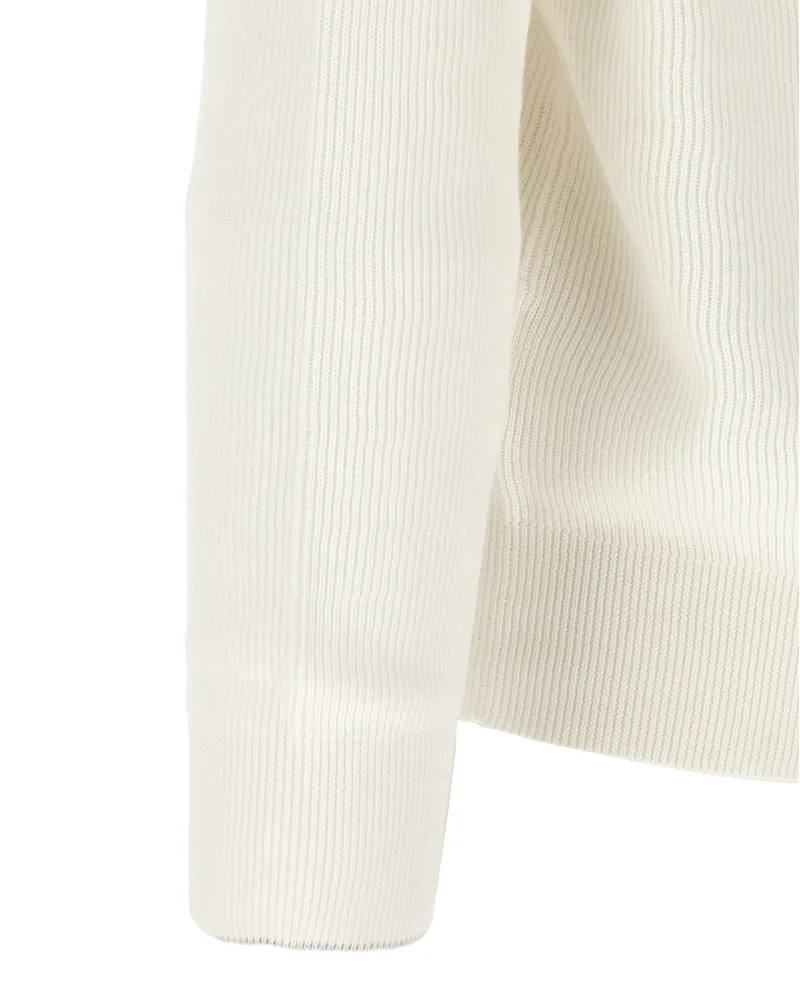 Brunello Cucinelli Men's White Cotton Cardigan Clothing White