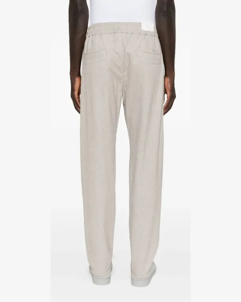 Eleventy Women's Elastic-Waistband Trousers Aw25 M Beige
