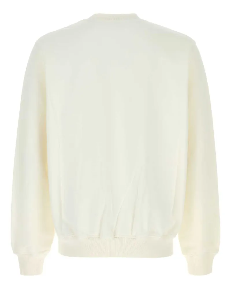 Casablanca Paris Men's White Cotton Sweatshirt Caswaymou Exterior: Organic Felpe White