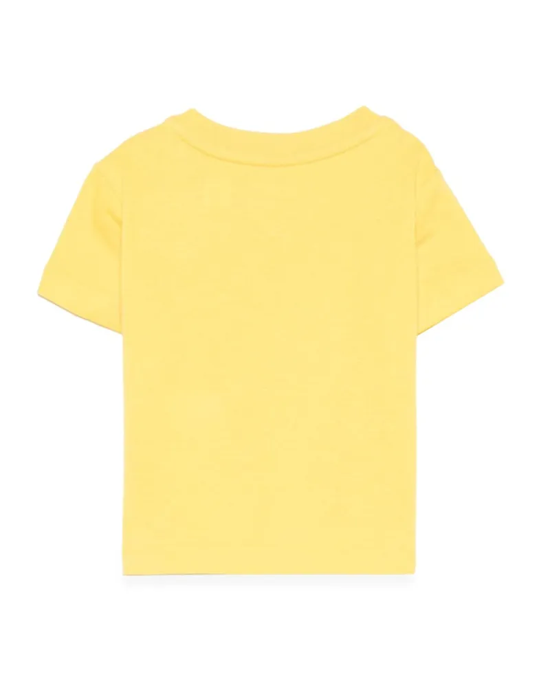 Ralph Lauren Logo Cotton T-Shirt — Yellow Yellow
