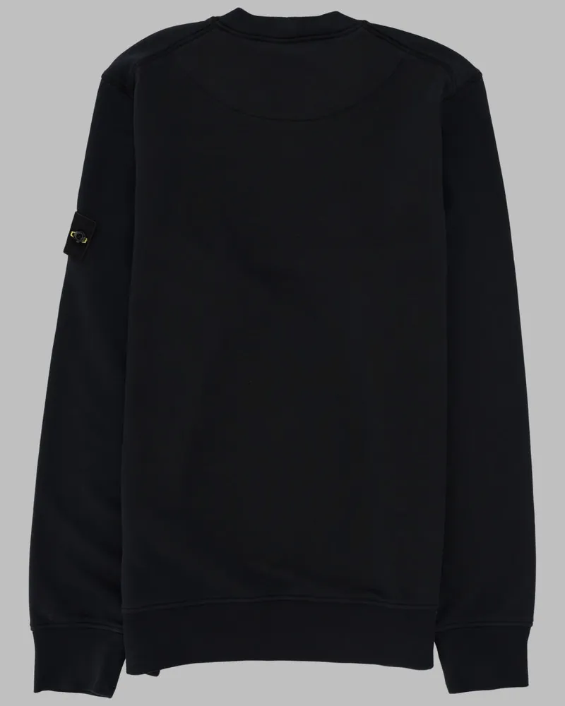 Stone Island Logo-Patch Cotton Sweatshirt — Blue Blue