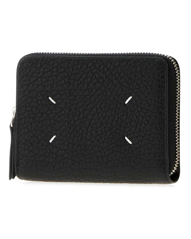 Maison Margiela Women's Around Wallet Black Leather Black