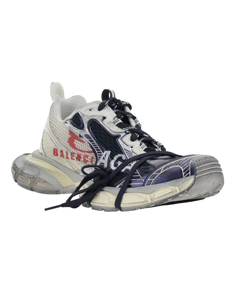 Balenciaga Men's Sneakers 3xl Multicolour Tech Fabric Polyurethane Trainers Multicolor