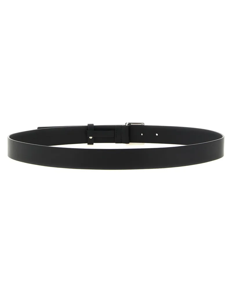 Fendi FF-Logo Buckle Belt — Black Black
