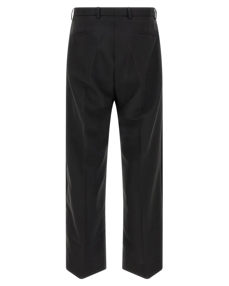 KIKO KOSTADINOV Wide-Leg Wool and Mohair Trousers — Black Black