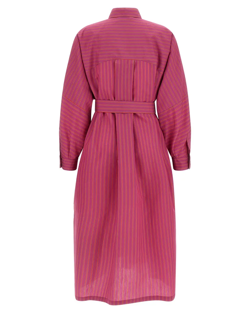 Max Mara Women's Purple Cotton Long Dress Purple