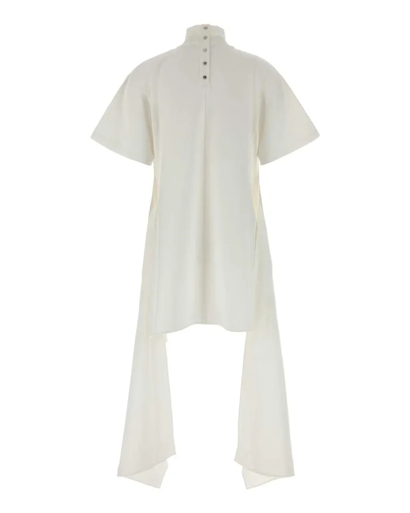 Alaïa Women's White Jersey Top Blanc Exterior: Cotton Nylon Maglie Sweater White