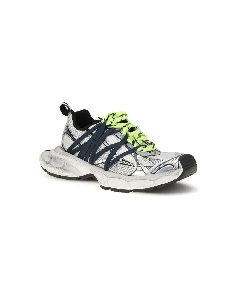 Balenciaga Men's Gray Polyester Athletic Sneakers Gray