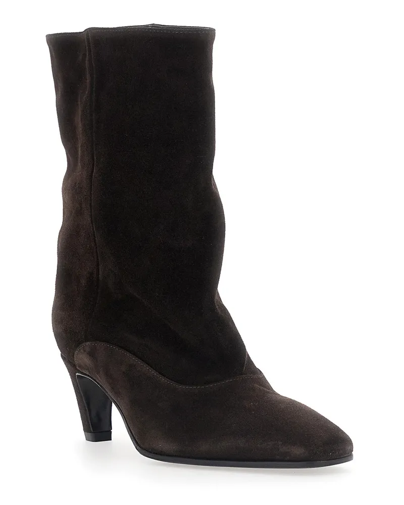 Strategia / JFK Women's Ankle Boot Amber Brown Leather Brown