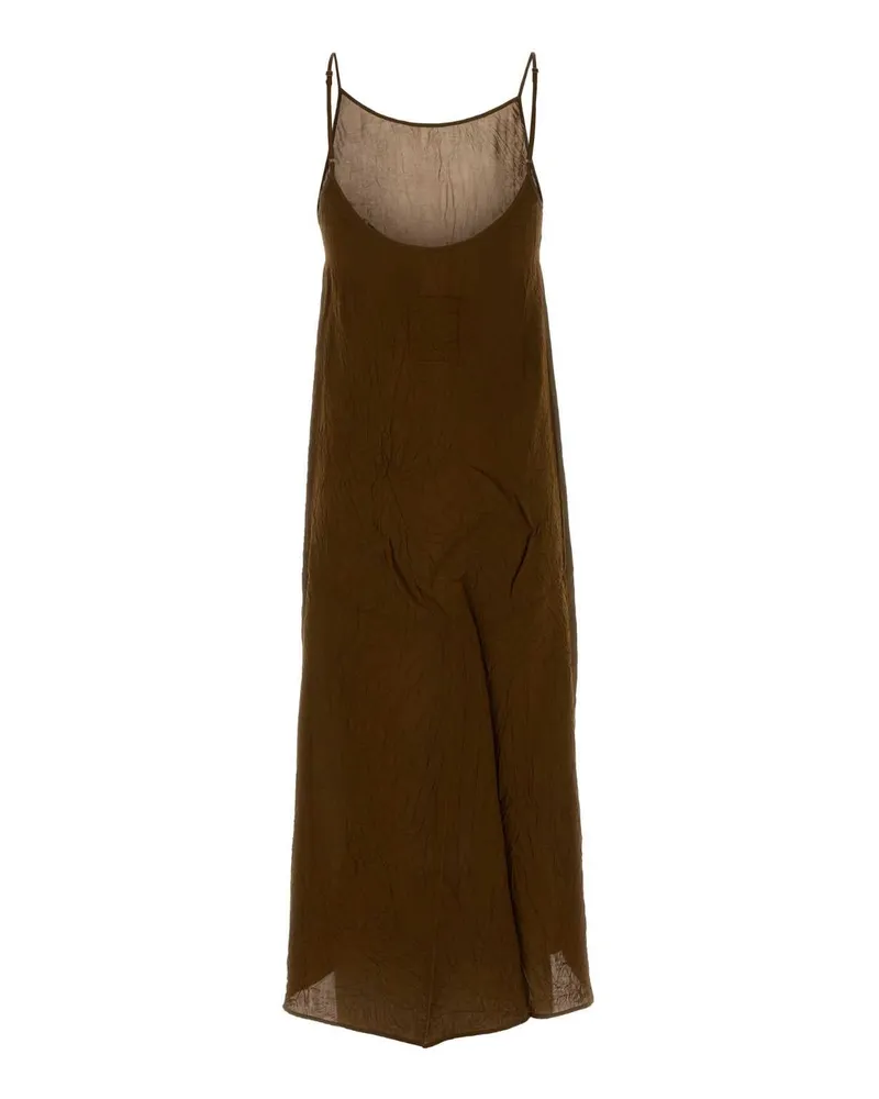 Uma Wang Women's Mud Jersey Anaya Dress Mustard Exterior: Viscose Abiti Brown