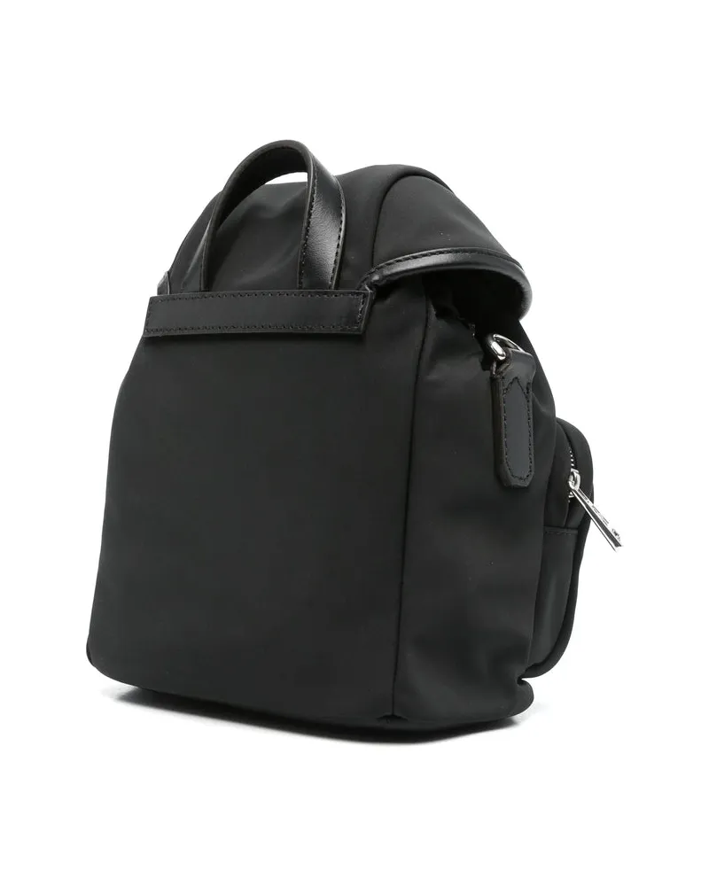 Moncler Calf Leather and Polyamide Backpack — Black Black