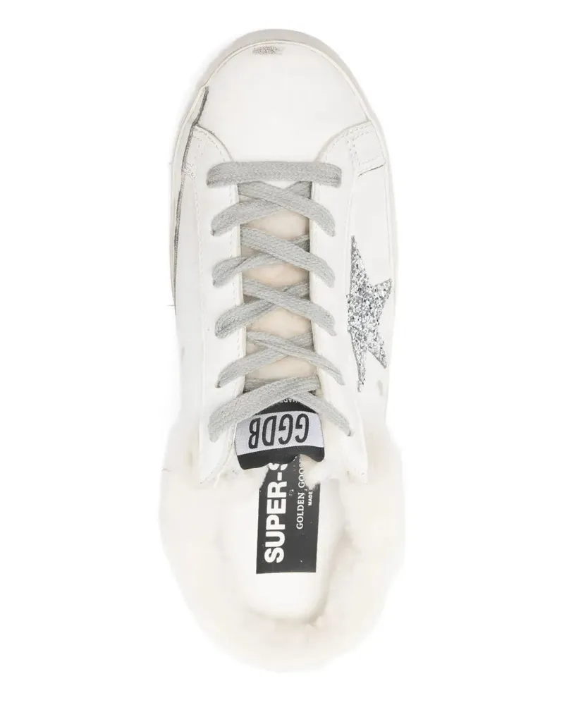 Golden Goose Women's Star-Motif Shearling Sneakers Aw26 W White
