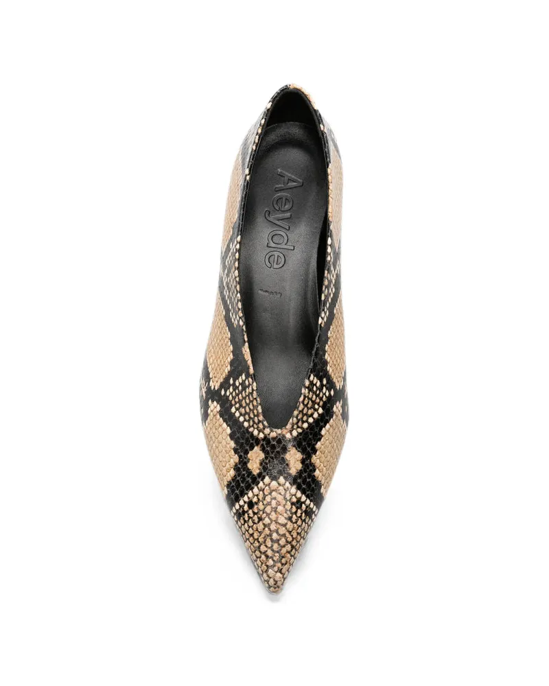 aeyde Clara Pump — Beige Beige
