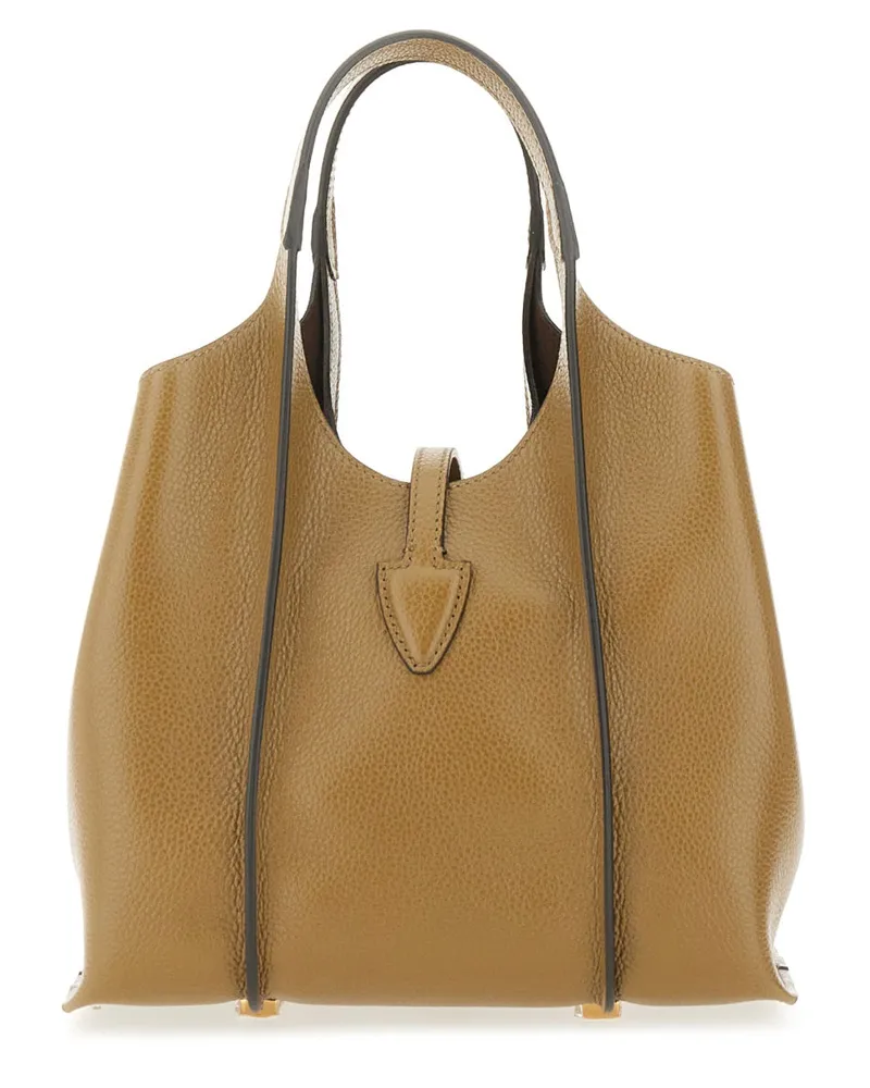 TOD'S Calf Leather Mini Bag — Beige Beige
