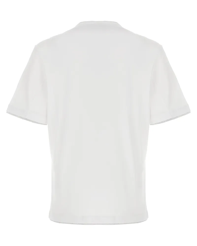 Brunello Cucinelli Men's White Cotton T-Shirt White