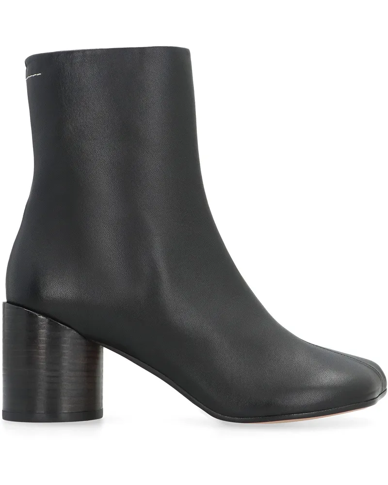 Maison Margiela Women's Anatomic Leather Ankle Boots Black Cowhide Black