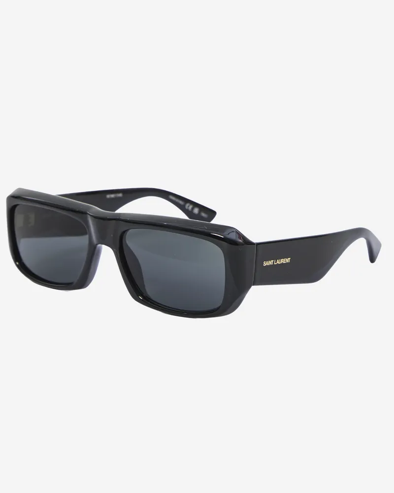 Saint Laurent Men's Sunglasses Black Acetate Black