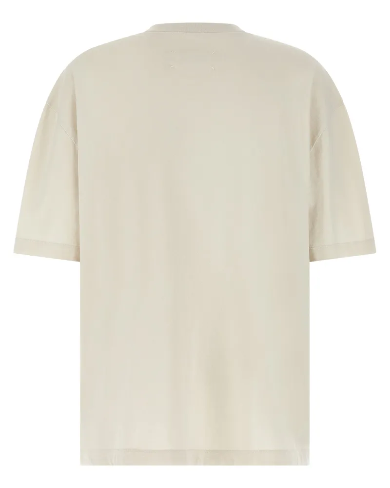 Maison Margiela Men Beige Cotton T-Shirt Beige