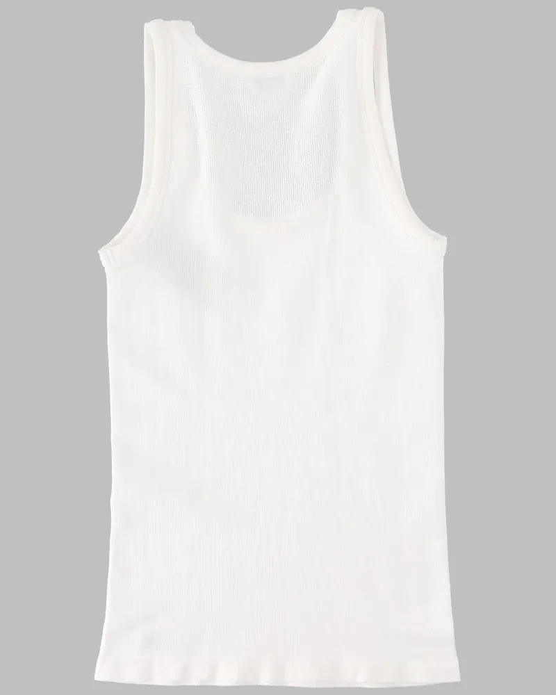 Maison Margiela Ribbed Cotton-Blend Tank Top — White White