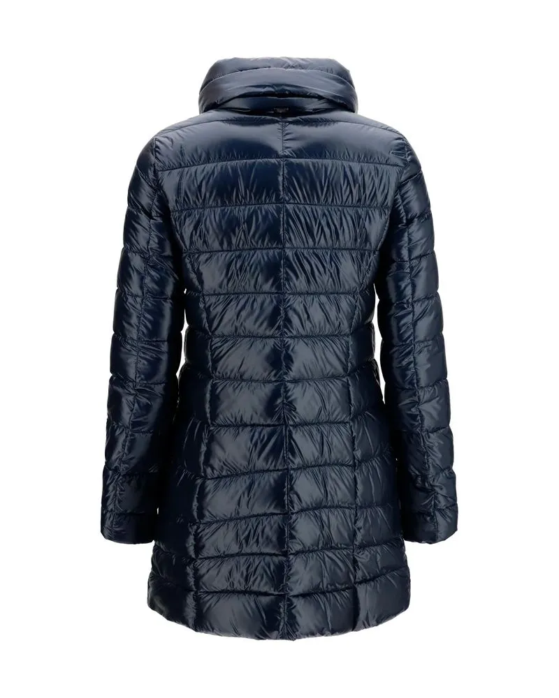 Herno Women's Blue Polyamide Full-Length Jacket Clothing Navy