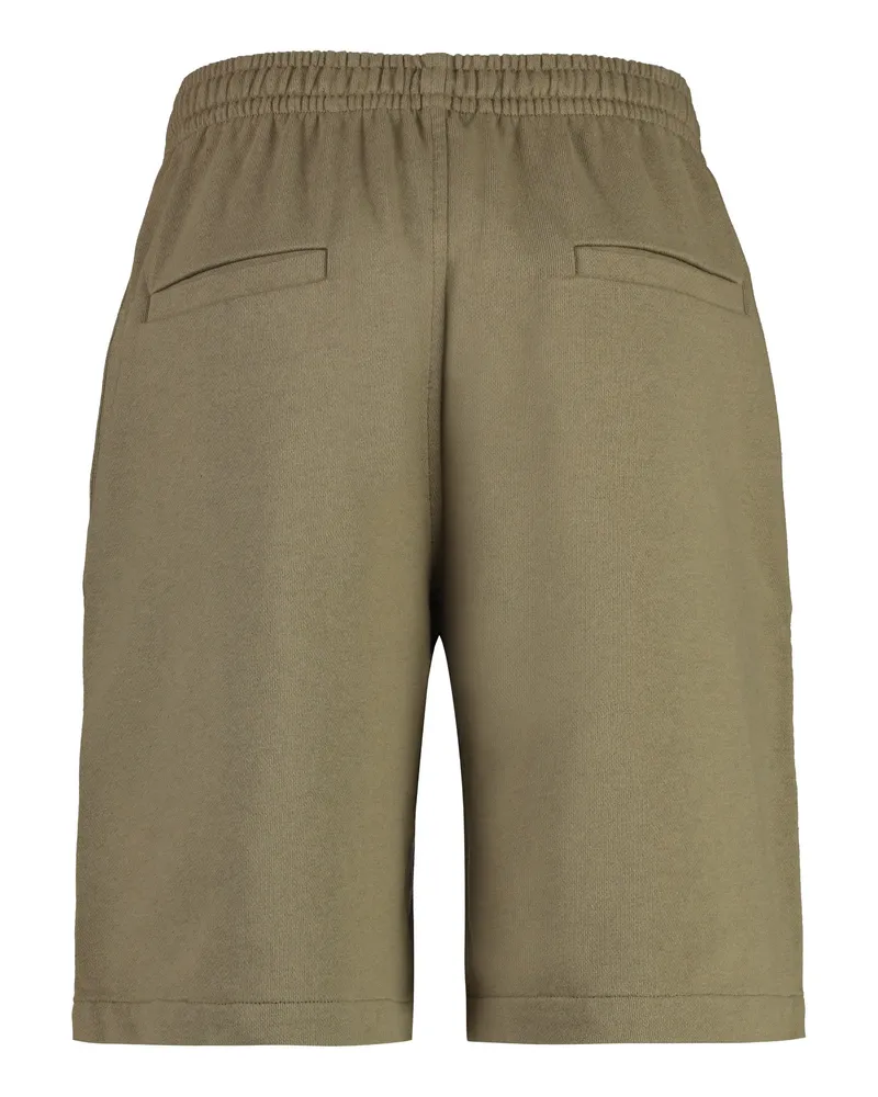 Isabel Marant Men's Mahelo Cotton Bermuda Shorts Khaki Khaki