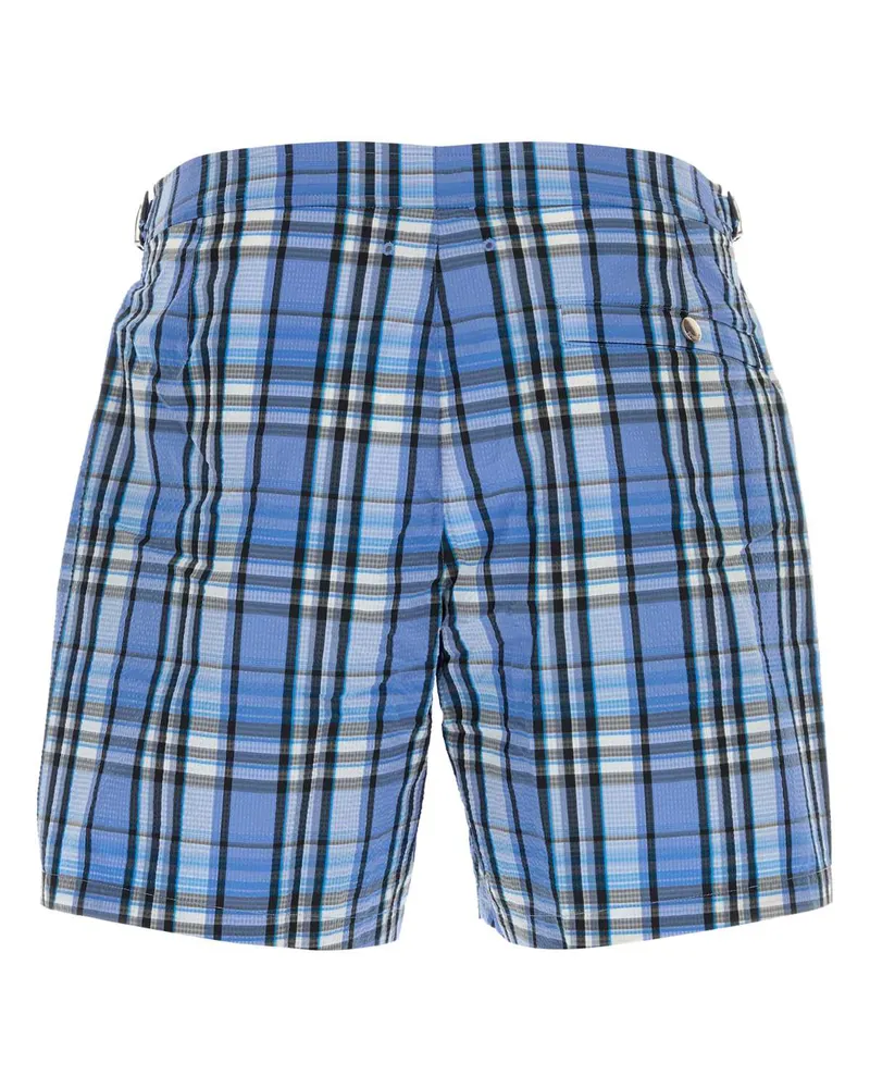 Burberry Men's Embroidered Polyester Blend Swimming Shorts Cornflowerbluipck Costumi Da Bagno Swimwear Blue