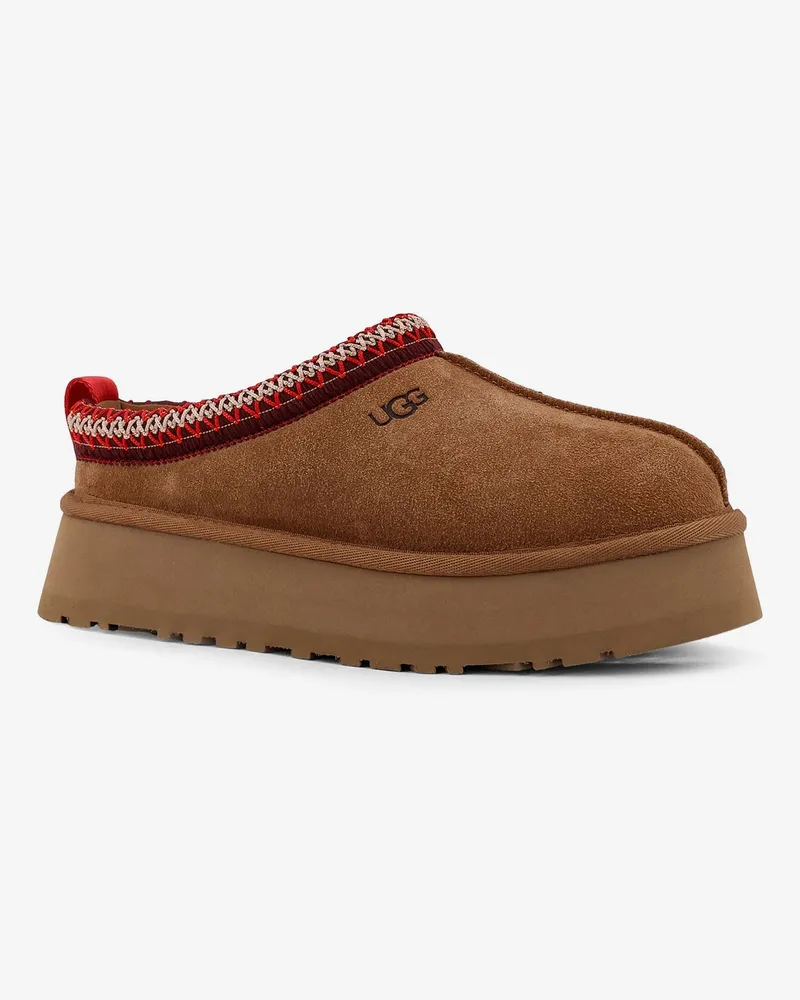 UGG Women's Slip-On Loafers Tazz Suede Brown Brown
