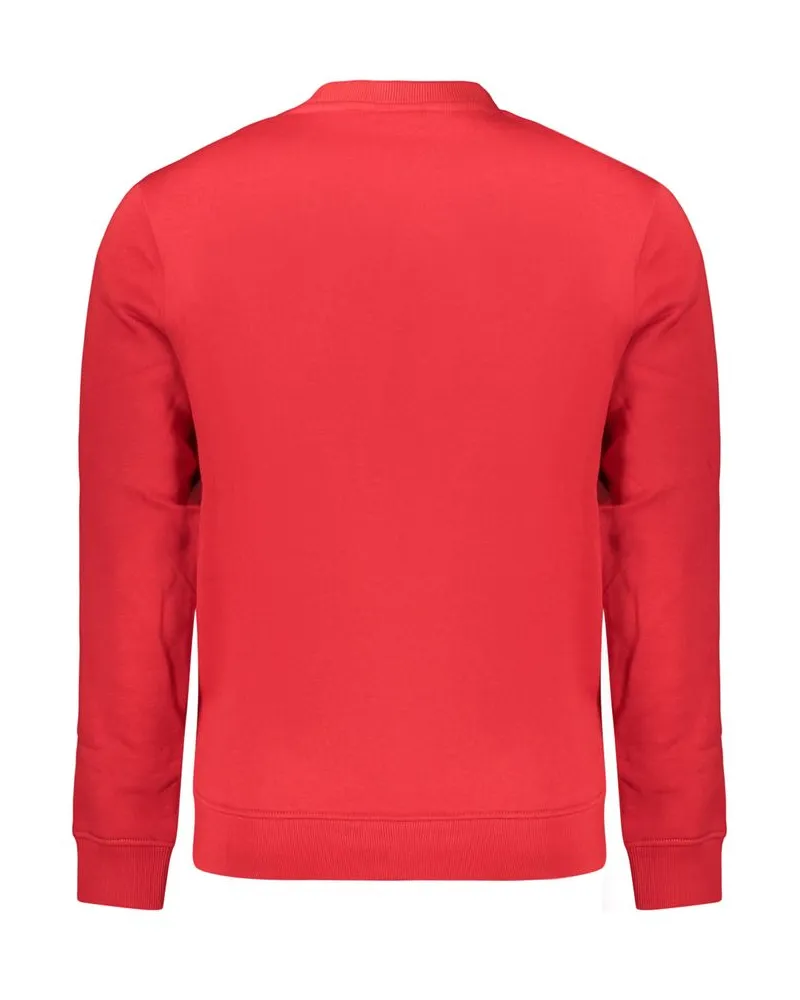 Napapijri Cotton Blend Crewneck Sweatshirt — Red Red