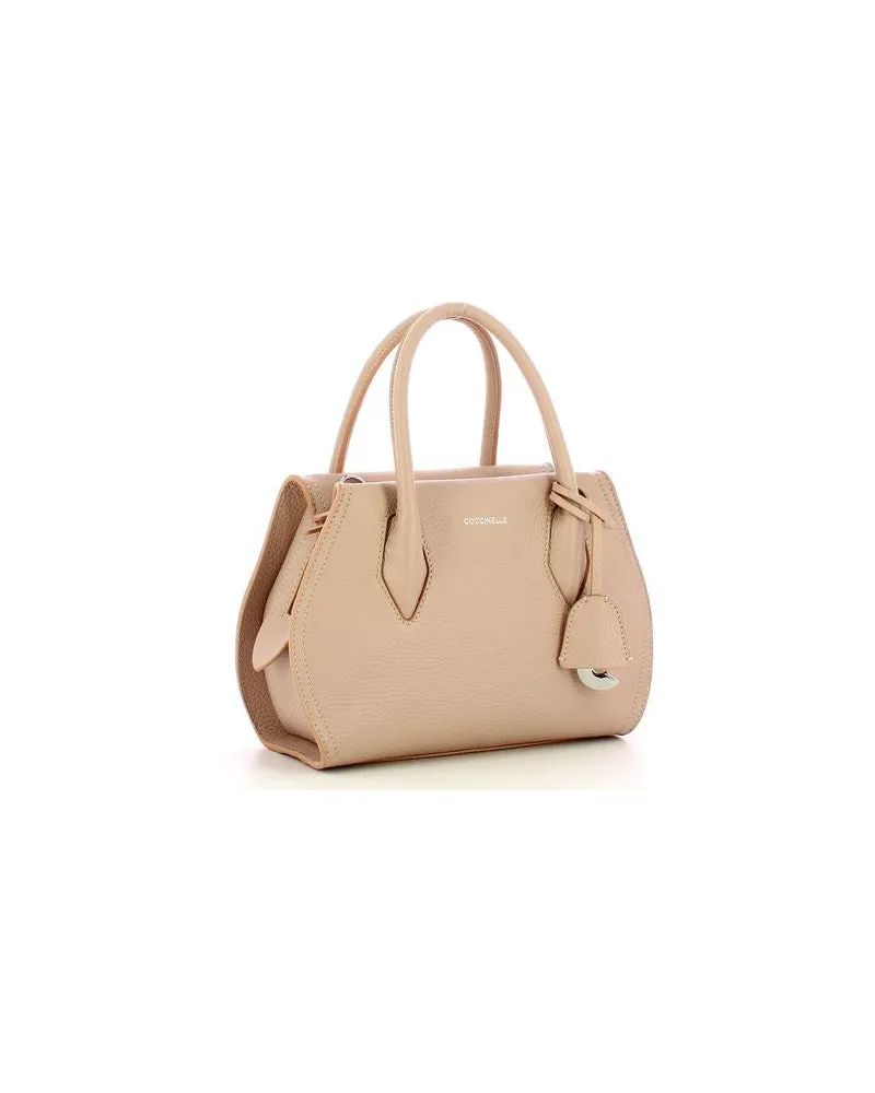 Coccinelle Women's Handbag Beige Cowhide Bags - Handbags Beige
