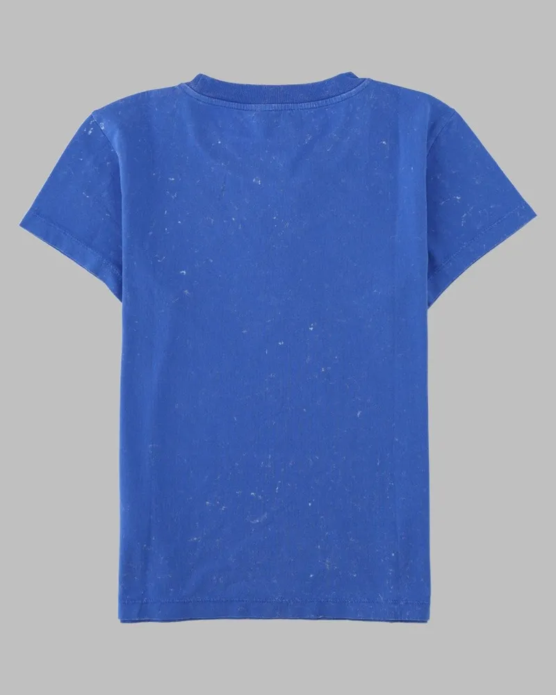 Ganni Graphic Print T-Shirt — Blue Blue