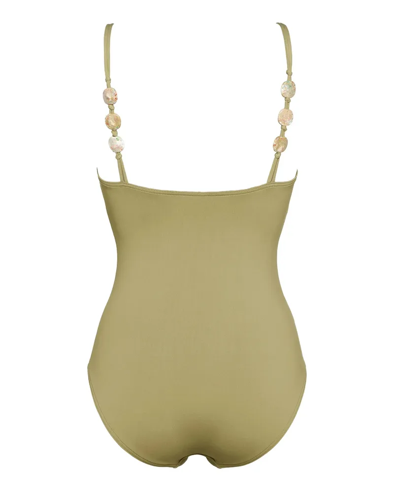 Eres Women's Lynda Beaded-Strap Swimsuit Ss26 W Olive