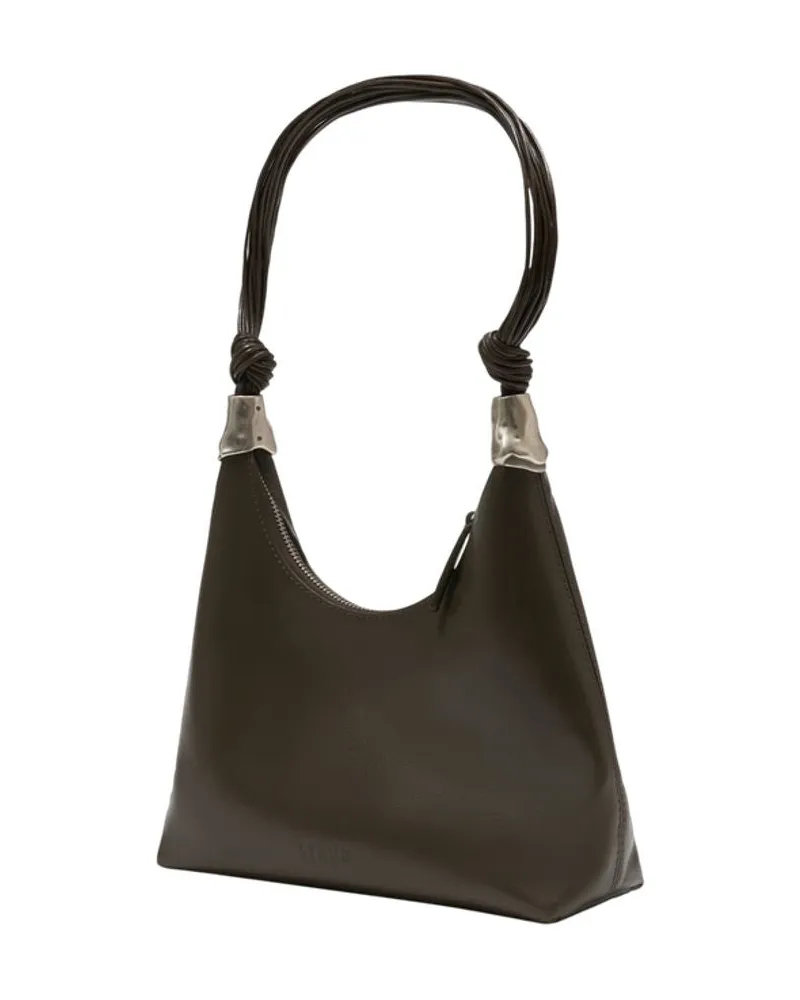 STAUD Women's Cuff Shoulder Bag -  Leather Brown Calfskin Shoulder-Hobo-Bags Brown