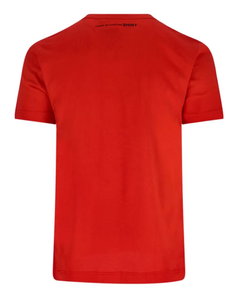 Comme des Garçons Men's Cotton Crew-Neck T-Shirt Red Red