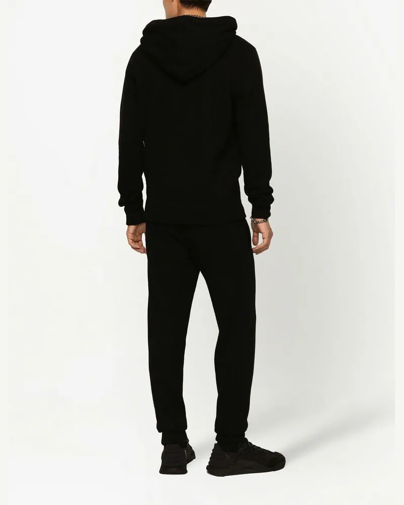 Dolce & Gabbana Men's Trousers Black Virgin Wool-Cashmere Black