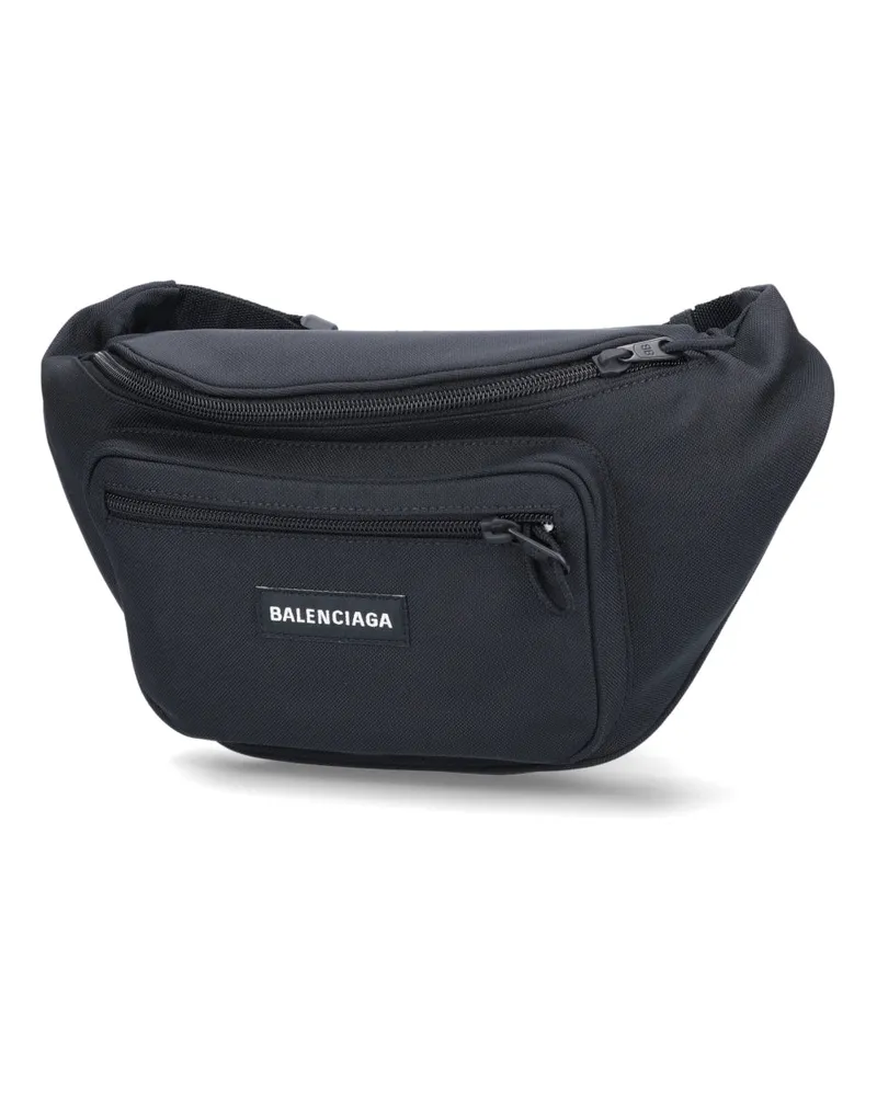 Balenciaga Men's Bags Black Polyamide Black