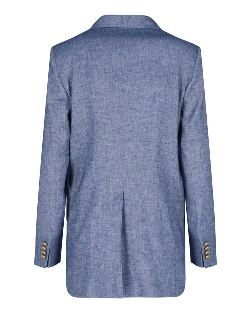 Tagliatore Women's Jackets Blue Linen Blue